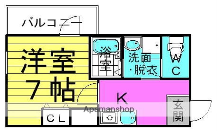 大阪府大阪市北区大淀南3丁目の賃貸マンションの間取り