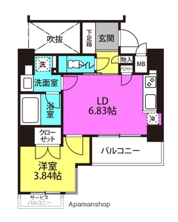 大阪府大阪市北区天神橋1丁目の賃貸マンションの間取り