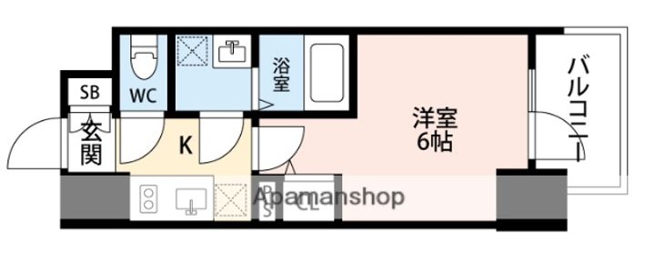 大阪府大阪市北区長柄西2丁目の賃貸マンションの間取り