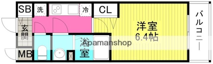 大阪府大阪市北区大淀北1丁目の賃貸マンションの間取り