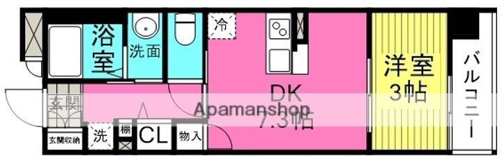 大阪府大阪市北区本庄東1丁目の賃貸マンションの間取り