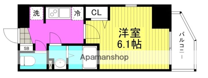 大阪府大阪市北区豊崎6丁目の賃貸マンションの間取り