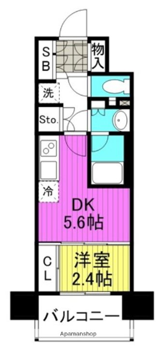 大阪府大阪市北区松ケ枝町の賃貸マンションの間取り