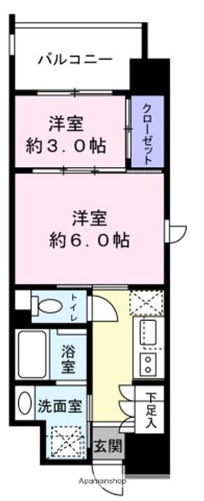 大阪府大阪市北区西天満4丁目の賃貸マンションの間取り
