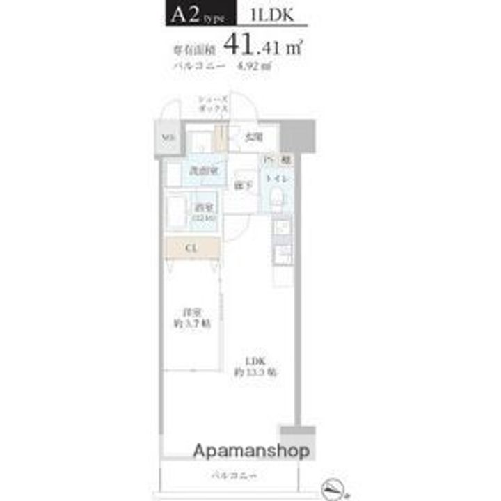 大阪府大阪市福島区海老江5丁目の賃貸マンションの間取り