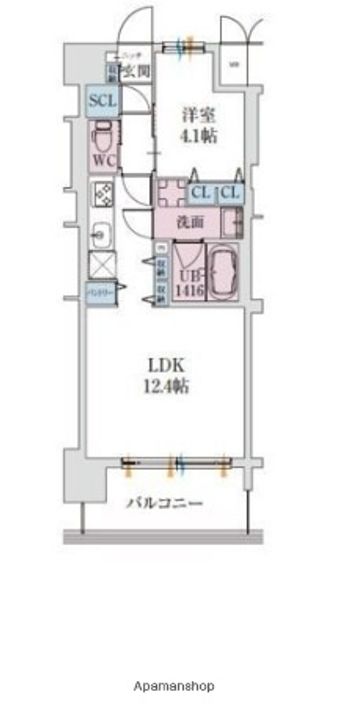 大阪府大阪市北区大淀中5丁目(マンション)の賃貸物件の間取り