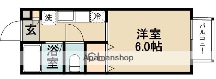 大阪府箕面市小野原東1丁目の賃貸アパートの間取り