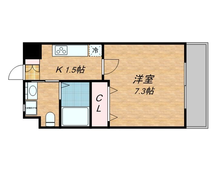 大阪府大阪市生野区新今里2丁目の賃貸マンションの間取り