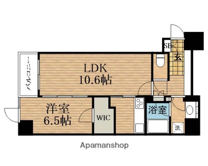 大阪府大阪市中央区久太郎町1丁目(マンション)の賃貸物件の間取り