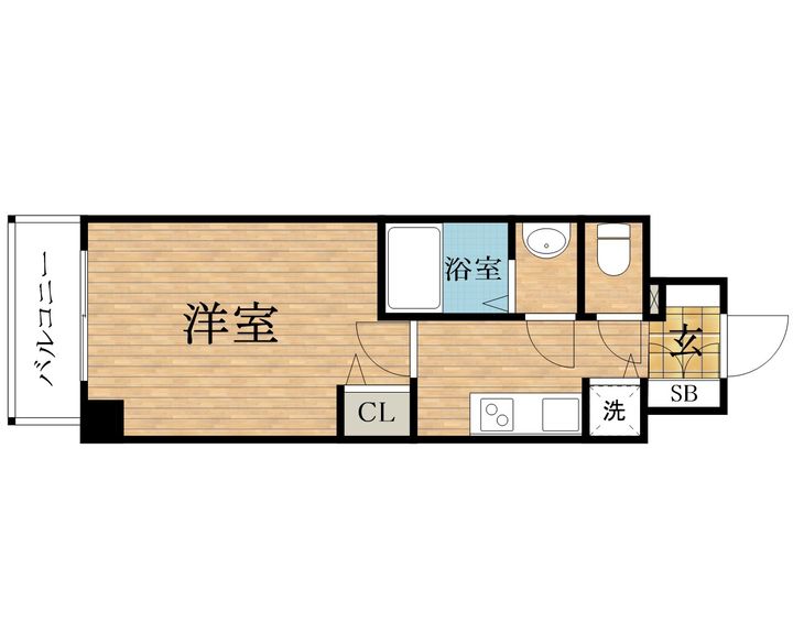 大阪府大阪市中央区内久宝寺町3丁目(マンション)の賃貸物件の間取り