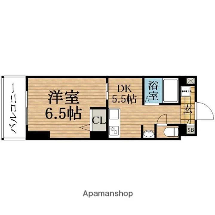 大阪府大阪市中央区高津2丁目の賃貸マンションの間取り