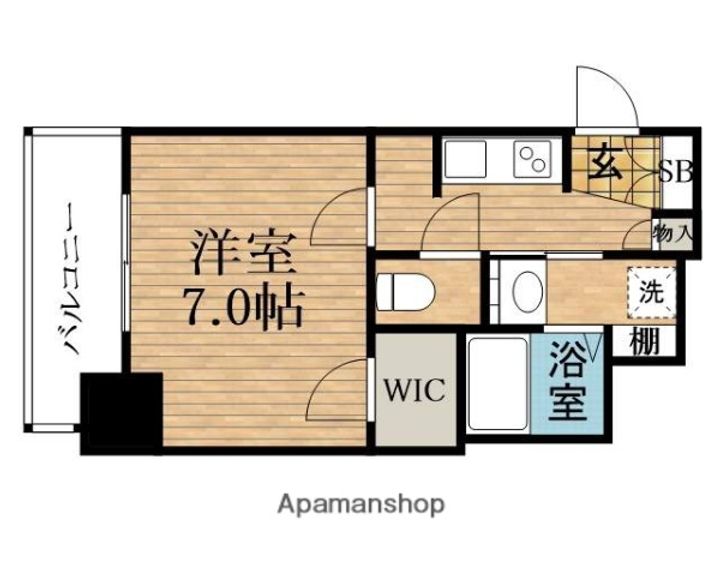 大阪府大阪市中央区南久宝寺町4丁目の賃貸マンションの間取り