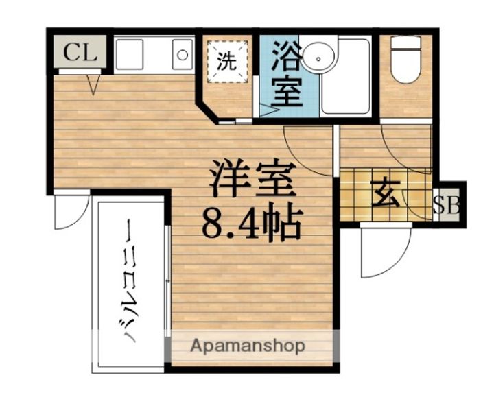 大阪府大阪市中央区上本町西1丁目の賃貸マンションの間取り