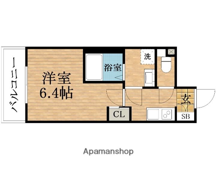大阪府大阪市中央区安堂寺町1丁目の賃貸マンションの間取り