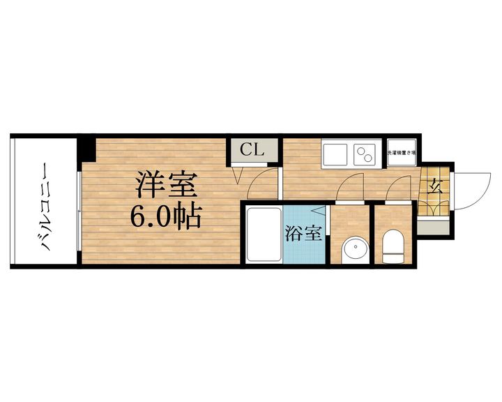 大阪府大阪市東成区中本5丁目の賃貸マンションの間取り