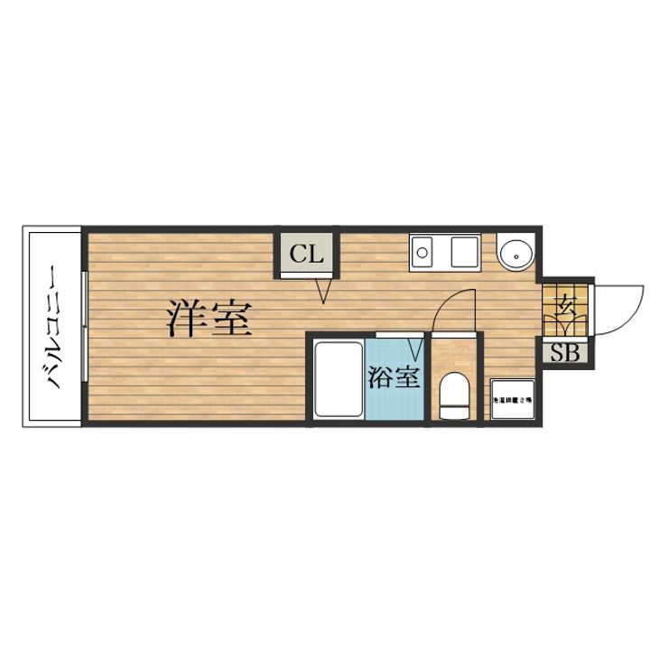 大阪府大阪市東成区中道1丁目の賃貸マンションの間取り