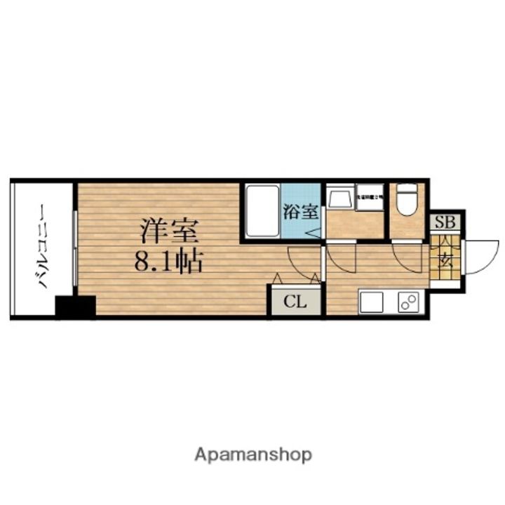 大阪府大阪市東成区中本3丁目(マンション)の賃貸物件の間取り