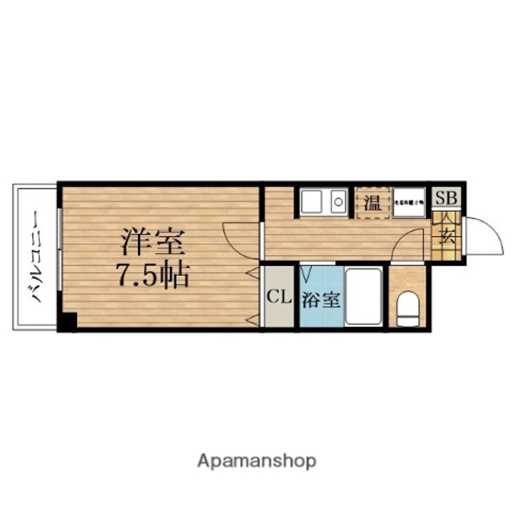 大阪府大阪市東成区東中本2丁目の賃貸マンションの間取り