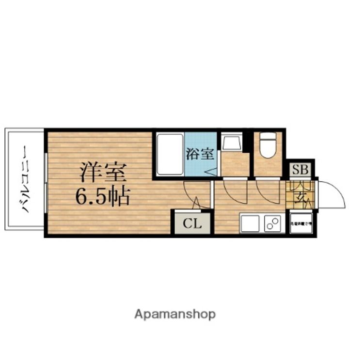 大阪府大阪市東成区中本2丁目の賃貸マンションの間取り