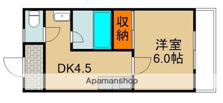 大阪府門真市柳町の賃貸マンションの間取り