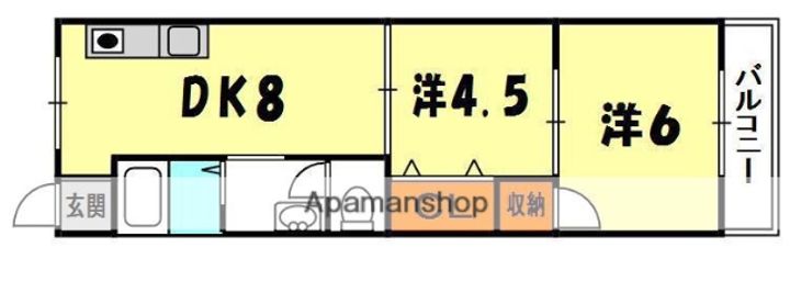 土佐ビル高柳の間取り
