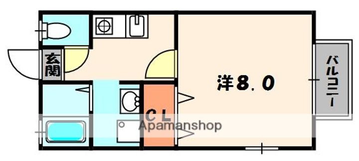 リベルテ北山 A棟の間取り