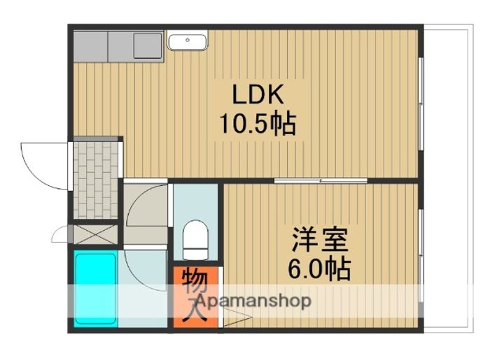 大阪府守口市平代町の賃貸マンションの間取り