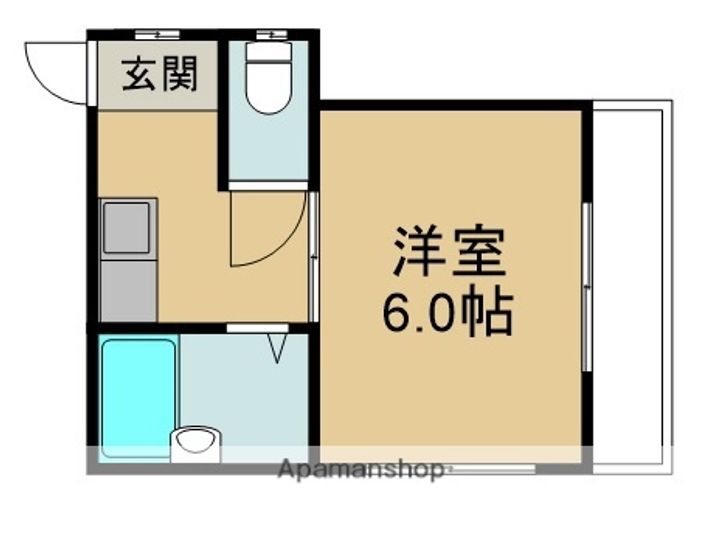 大阪府門真市沖町の賃貸マンションの間取り