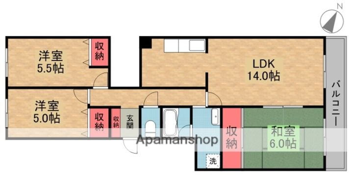 コープヒルズ美桜の間取り