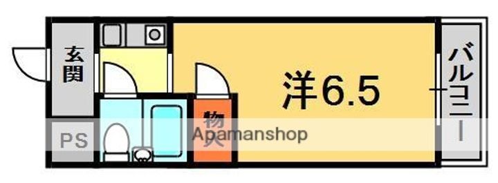 大阪府寝屋川市初町の賃貸マンションの間取り