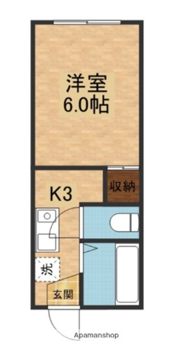 大阪府守口市東町2丁目の賃貸アパートの間取り