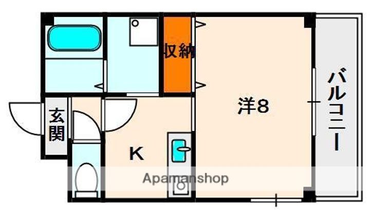 大阪府寝屋川市萱島信和町の賃貸マンションの間取り