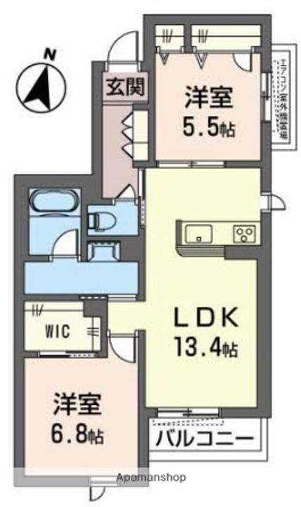 大阪府守口市藤田町3丁目の賃貸マンションの間取り
