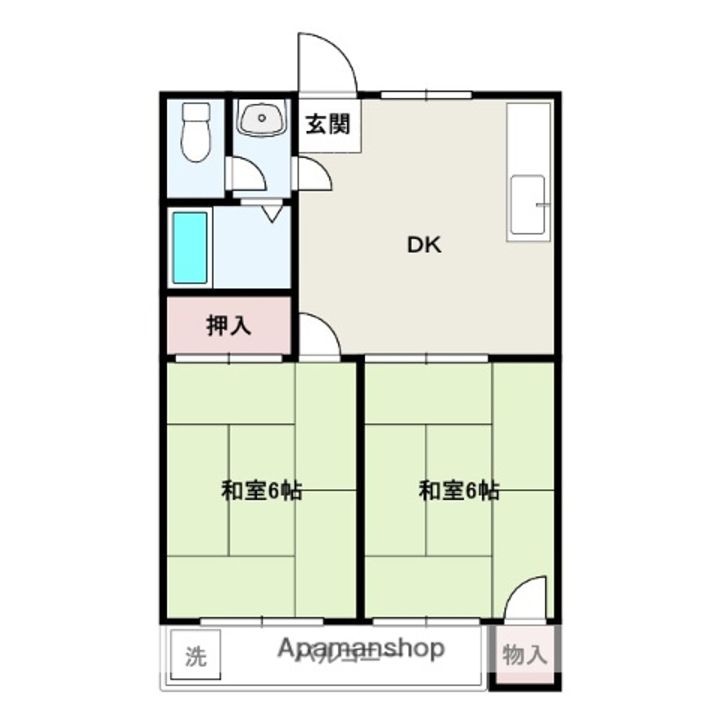 大阪府守口市藤田町3丁目の賃貸マンションの間取り