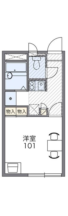 レオパレスアムールの間取り