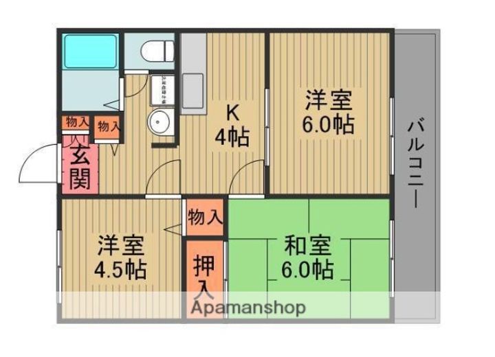 第二メゾン扇の間取り