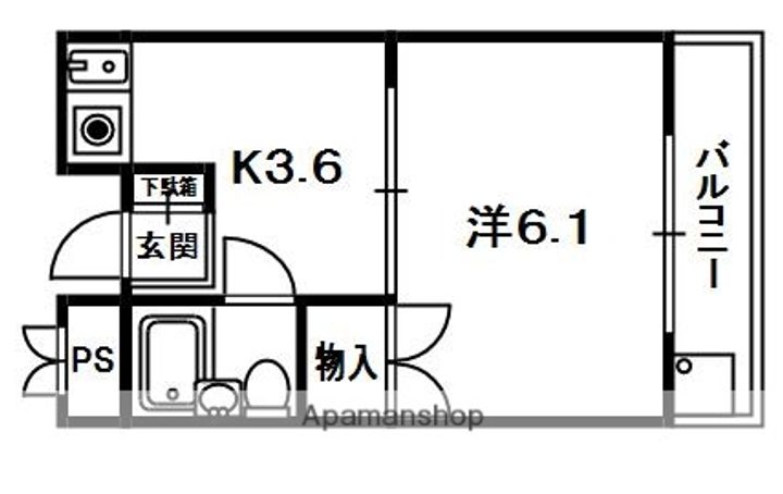 ヴィラ岡山手の間取り