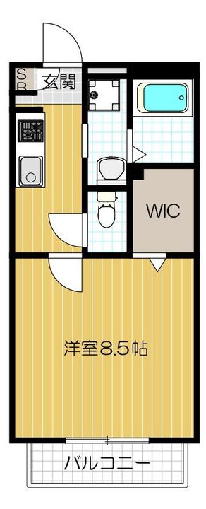 コフレ24205号室の間取り