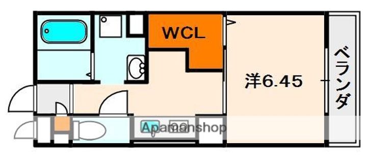 大阪府枚方市長尾家具町3丁目の賃貸アパートの間取り