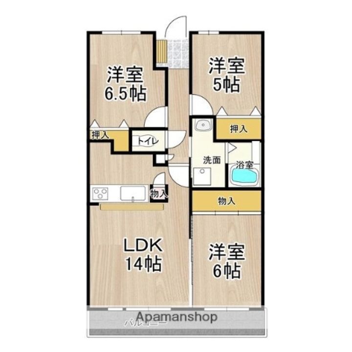 ヴェルデュールカーの間取り