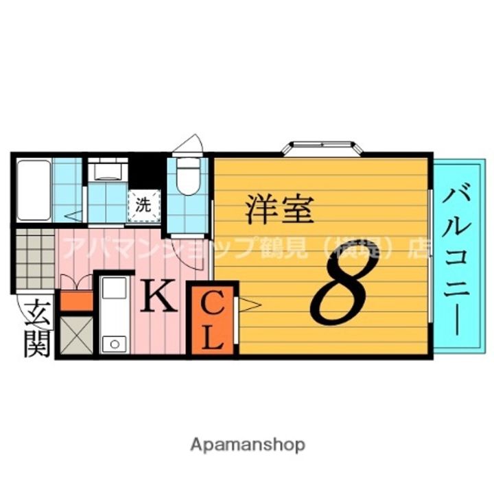 大阪府大阪市鶴見区鶴見4丁目の賃貸マンションの間取り