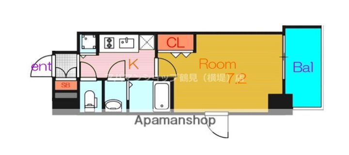 CHEZ MOI YOKOZUTUMIの間取り