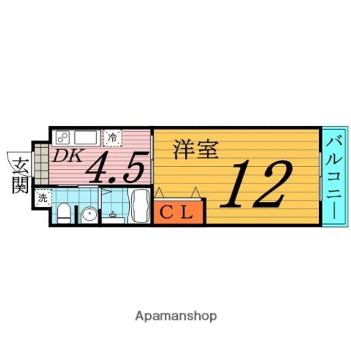 大阪府大阪市城東区関目6丁目の賃貸マンションの間取り