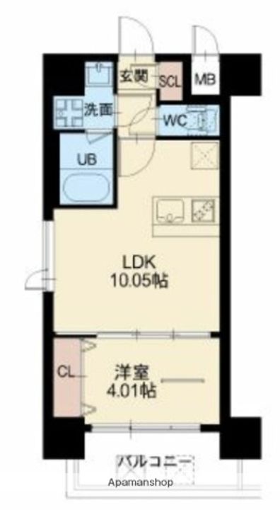 SK RESIDENCES 放出の間取り