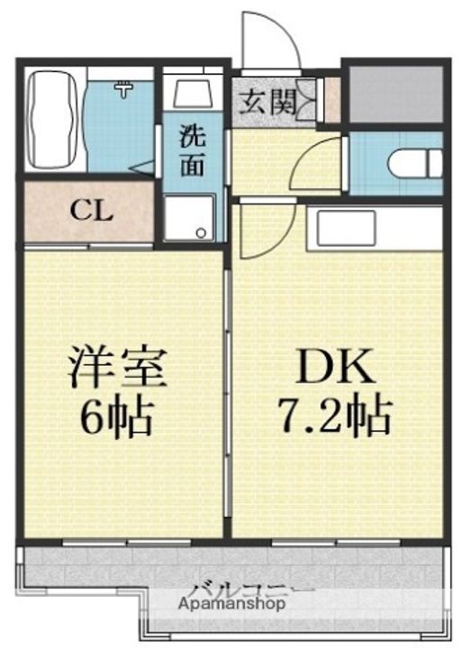 第6浦濱ビレッジ503の間取り