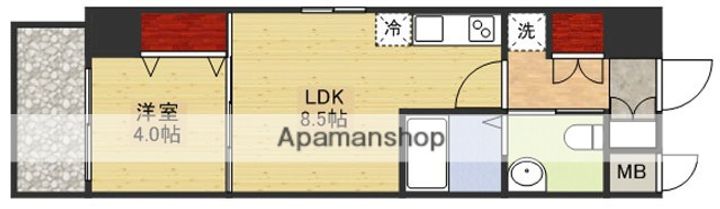 LACASA新北野Ⅱ603の間取り