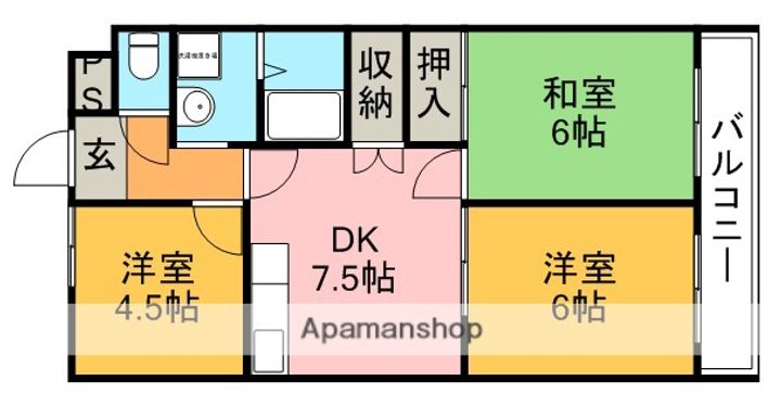 エレガンス村上の間取り