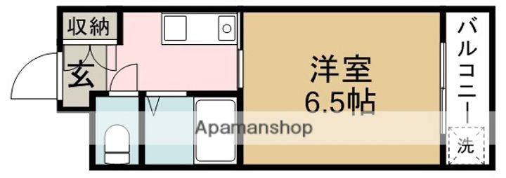 大阪府池田市栄本町の賃貸マンションの間取り