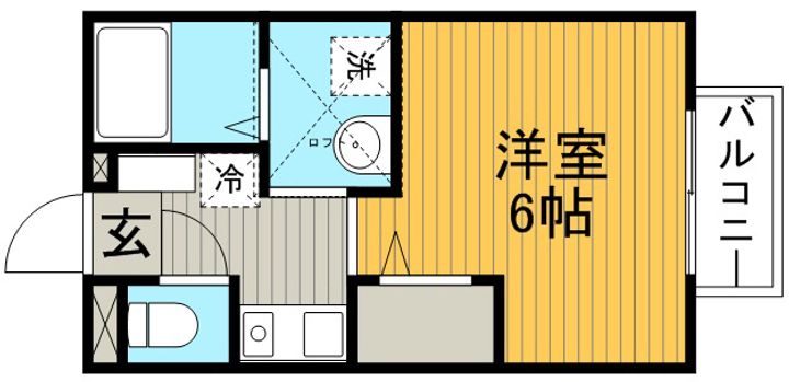 メルベーユ箕面Ⅱ202の間取り