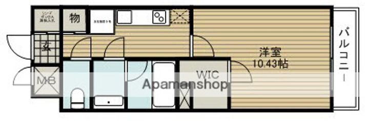 アーバンヴュー横山の間取り